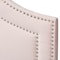 Baxton Studio Avignon Light Pink Velvet Upholstered Queen Size Headboard 155-9326 - alternate 7